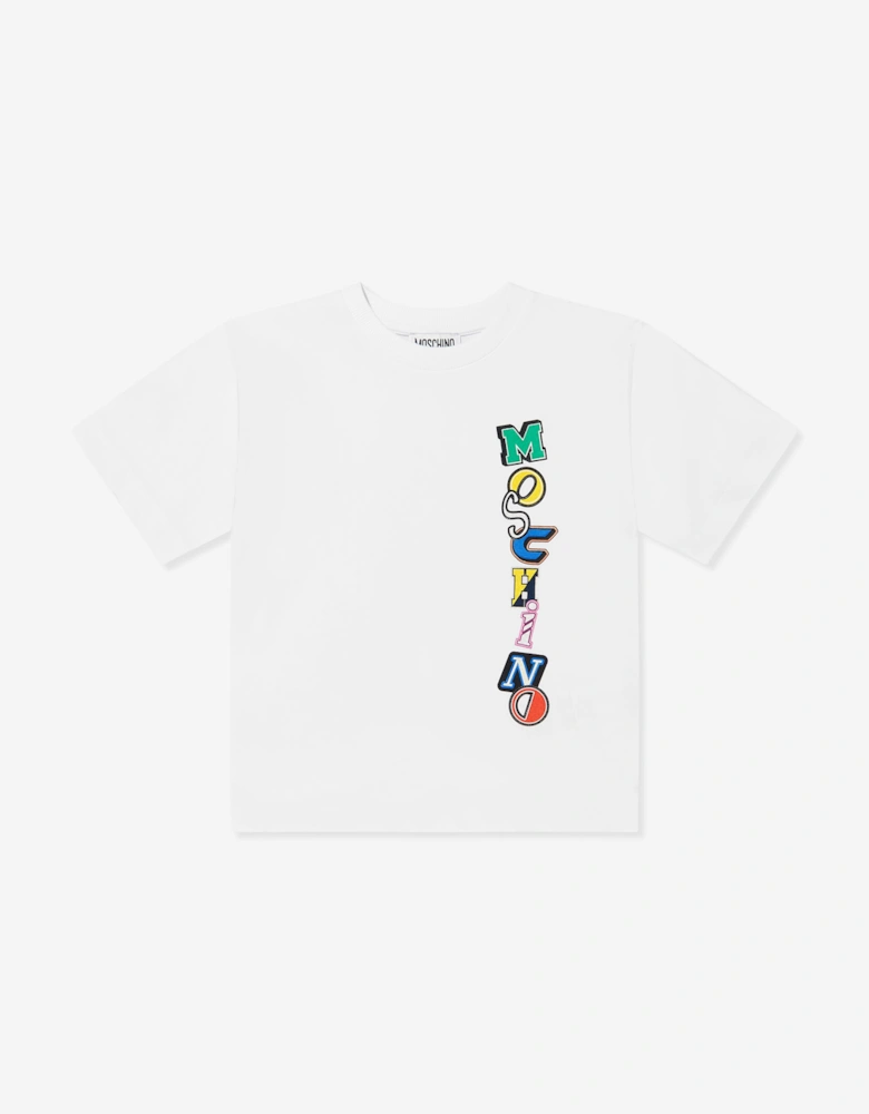 Kids Logo Print T-Shirt in White