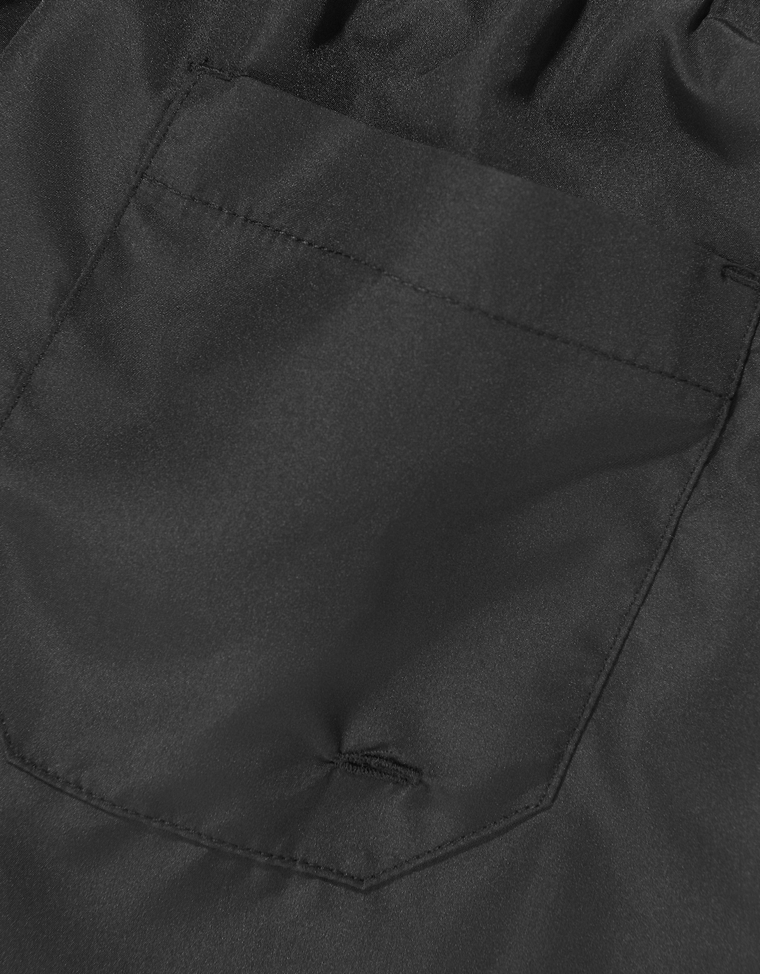 Emporio Armani Boys Logo Tape Swim Shorts in Black