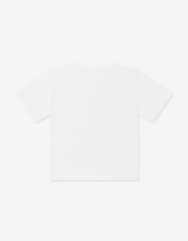 Kids Logo Print T-Shirt in White