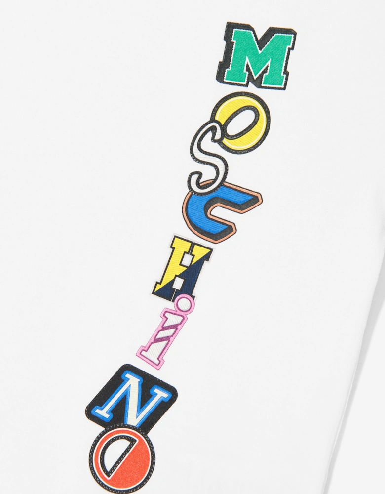 Kids Logo Print T-Shirt in White