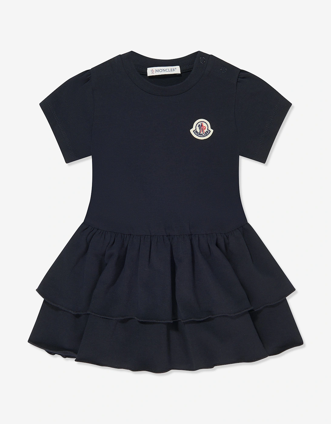 Enfant Baby Girls Logo Dress in Navy, 5 of 4