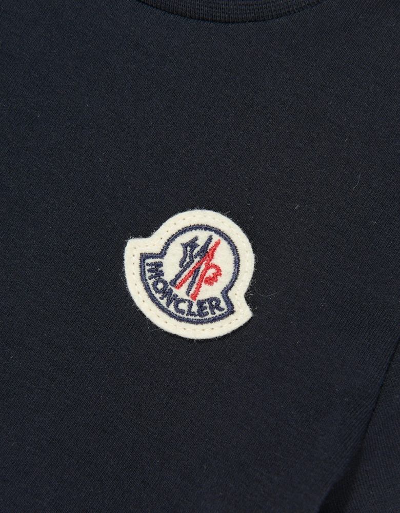 Enfant Baby Girls Logo Dress in Navy