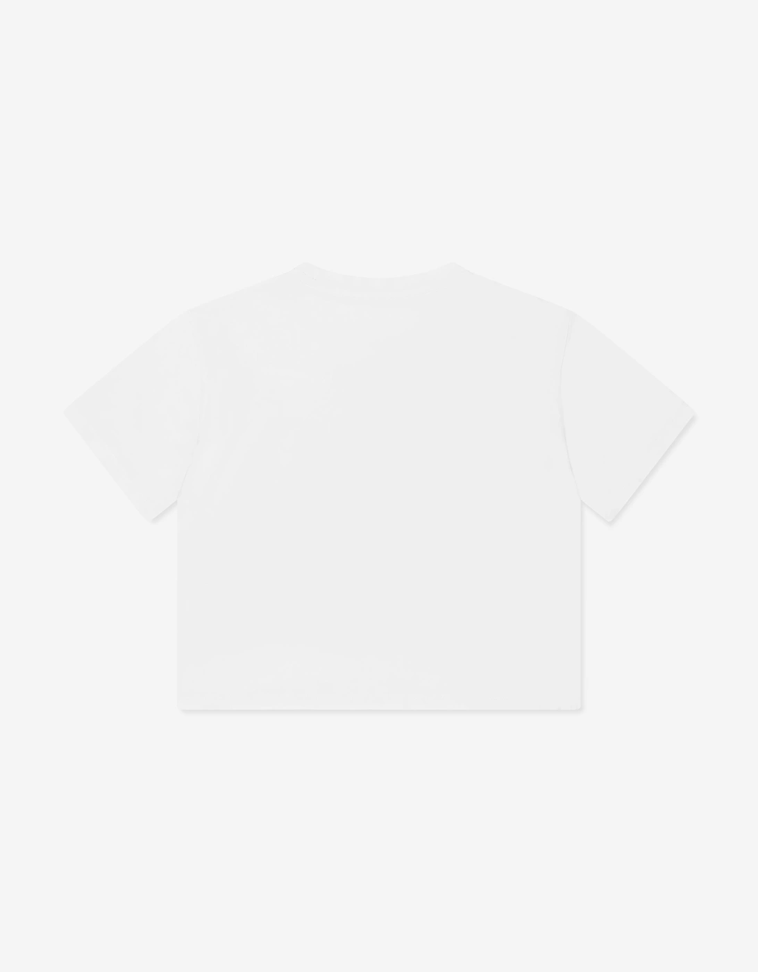 Girls Lemon Logo Midi T-Shirt in White