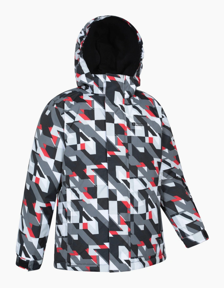Childrens/Kids Mogal Geometric Ski Jacket