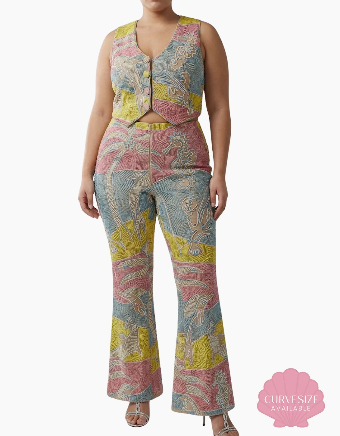 Sunset Reef Embellished Waistcoat