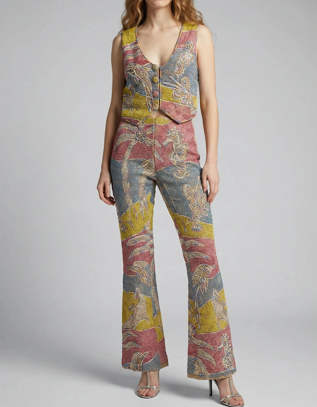 Sunset Reef Embellished Waistcoat