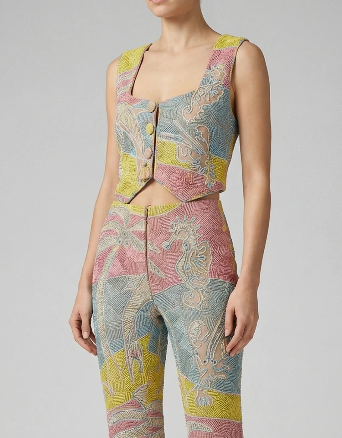 Sunset Reef Embellished Waistcoat