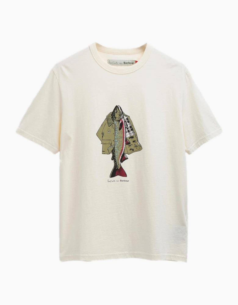 Barbour PS Fishing Jacket T-Shirt WH32  Whisper White