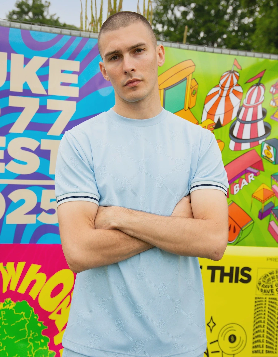 LUKE1977 Arriba textured T-Shirt - Sky Blue, 6 of 5