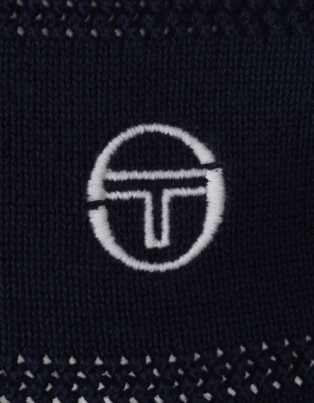 SABINO KNITTED POLO SHIRT MARITIME BLUE