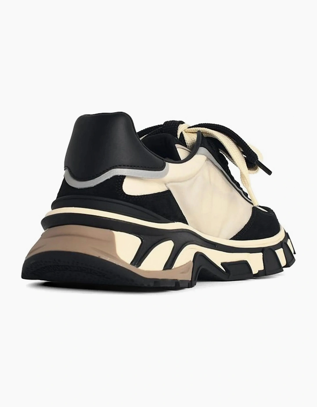 Mixed Material Sneakers Black