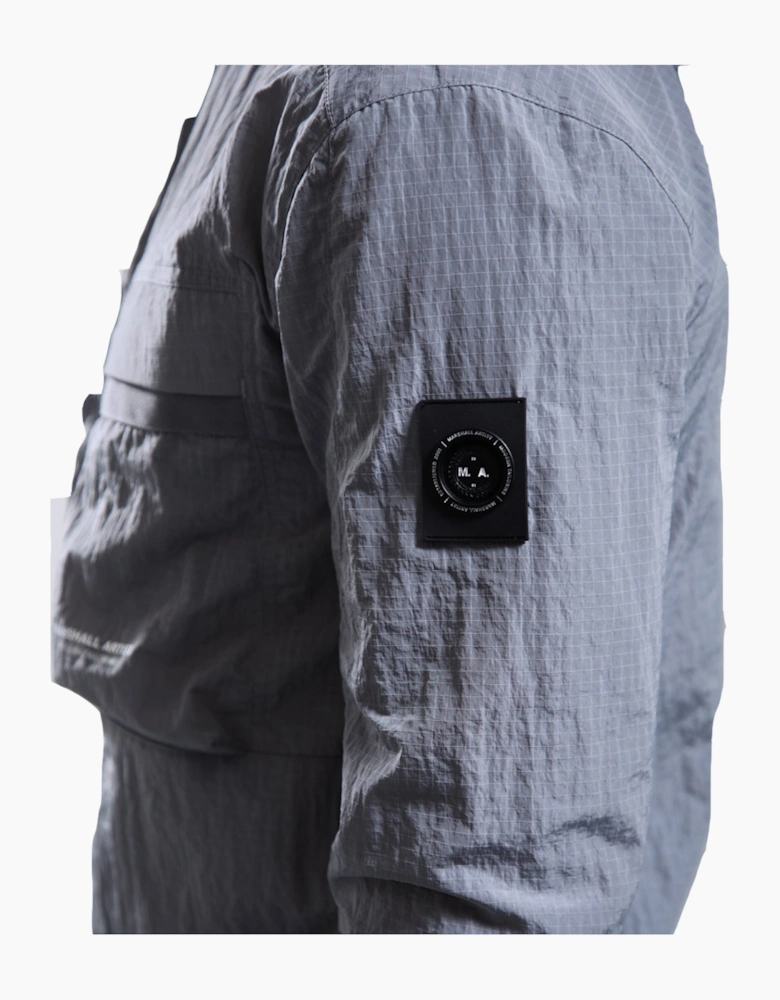 Sicuro Hooded Overshirt Volcanic Grey