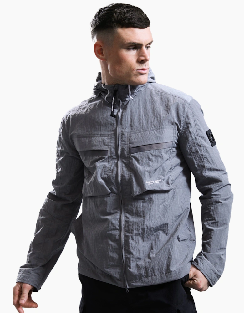 Sicuro Hooded Overshirt Volcanic Grey