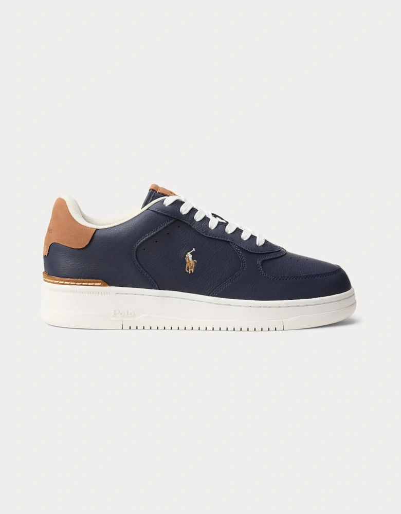 MASTERS CRT Mens Court Trainers Navy/Tan