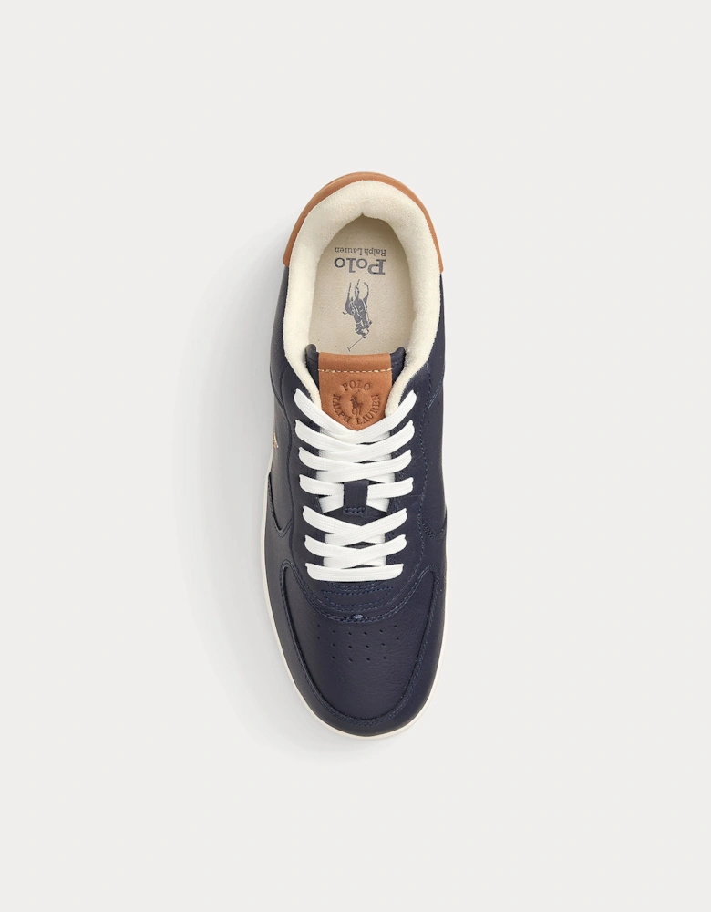 MASTERS CRT Mens Court Trainers Navy/Tan