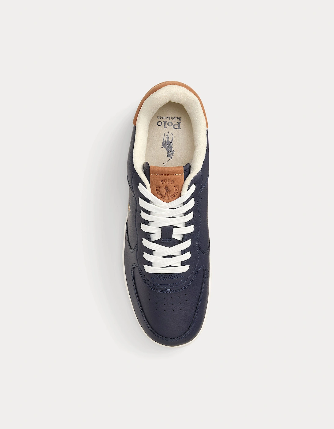 MASTERS CRT Mens Court Trainers Navy/Tan