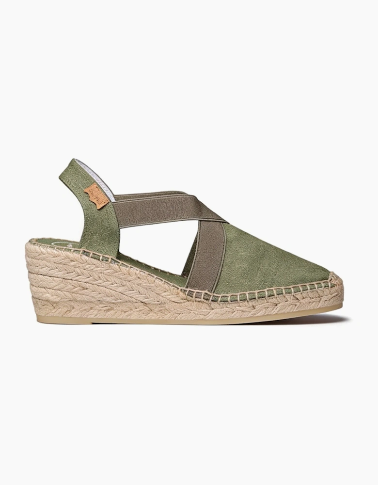 TER Womens Wedge Sandals Forest