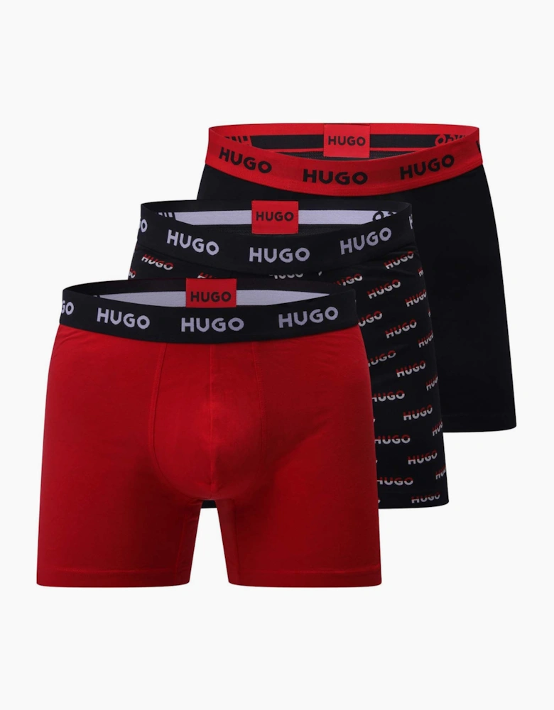 3 Pack of Boxer Briefs in Stretch Cotton