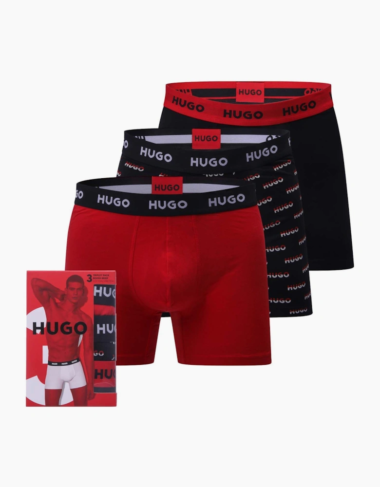 3 Pack of Boxer Briefs in Stretch Cotton