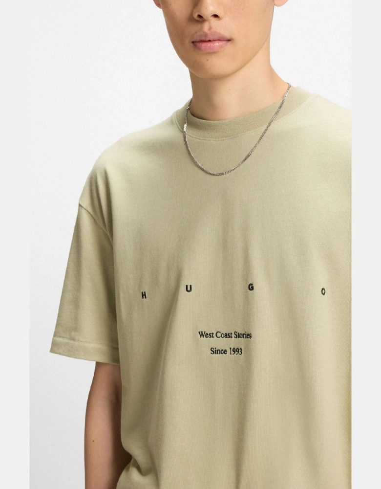 Duwrite Cotton Jersey T-Shirt with LA Artwork