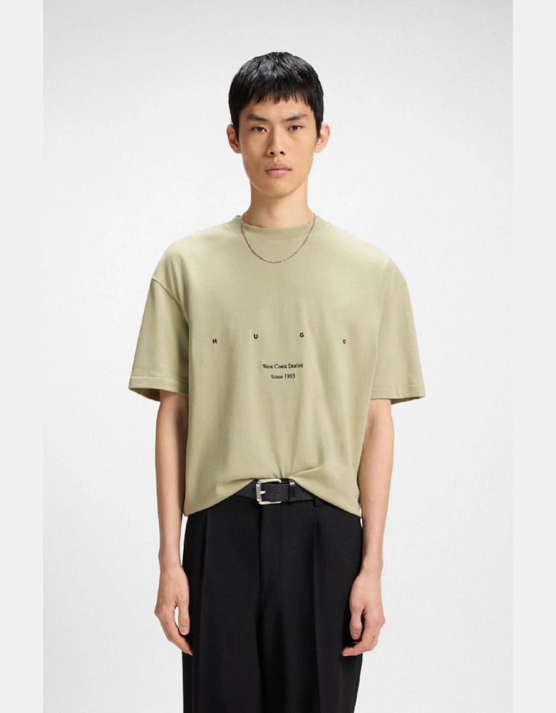 Duwrite Cotton Jersey T-Shirt with LA Artwork