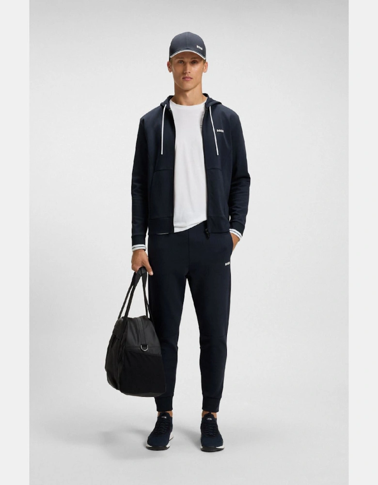 Zone Stripe Detail Zip Up Hoodie