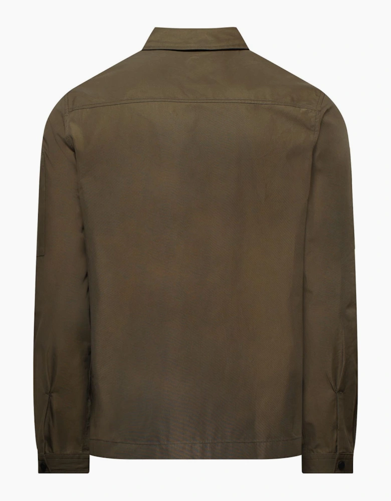 Emmond Zip-Up Cotton Blend Canvas Overshirt