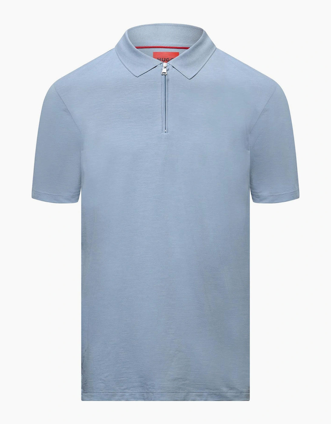 Dekok233 Zip-Neck Polo Shirt in Slub Jersey, 3 of 2