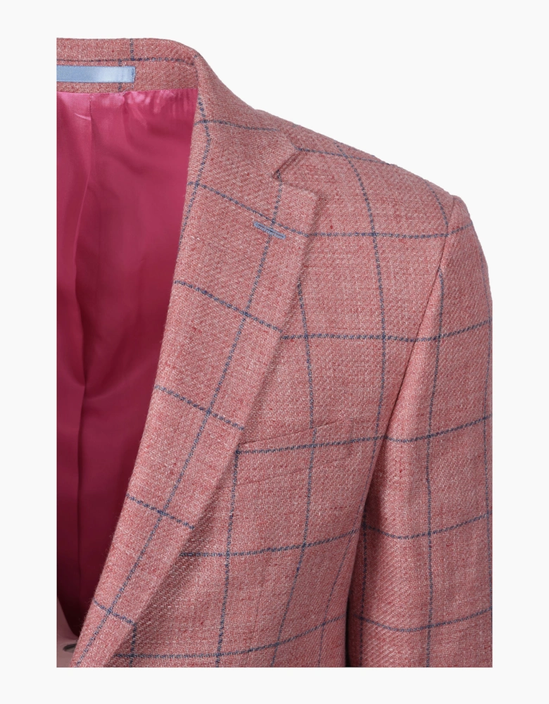 JACKET PINK/BLUE CHECK
