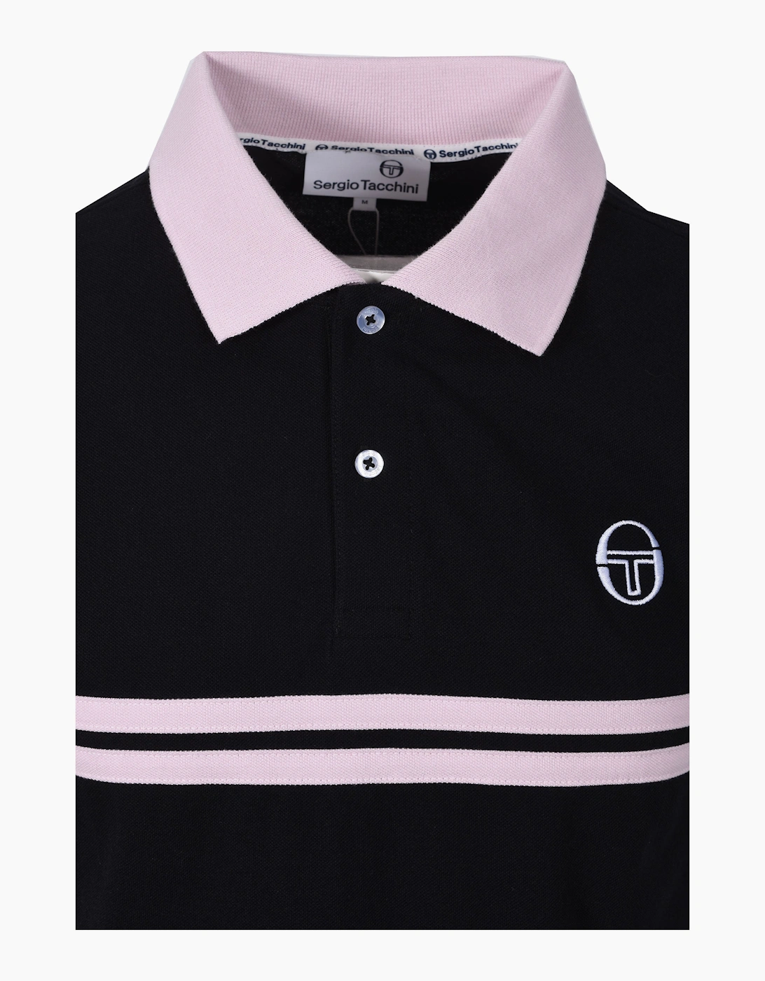 SUPERMAC POLO BLACK/LIGHT LILAC
