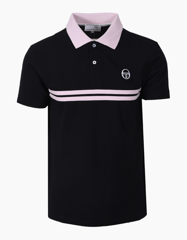 SUPERMAC POLO BLACK/LIGHT LILAC