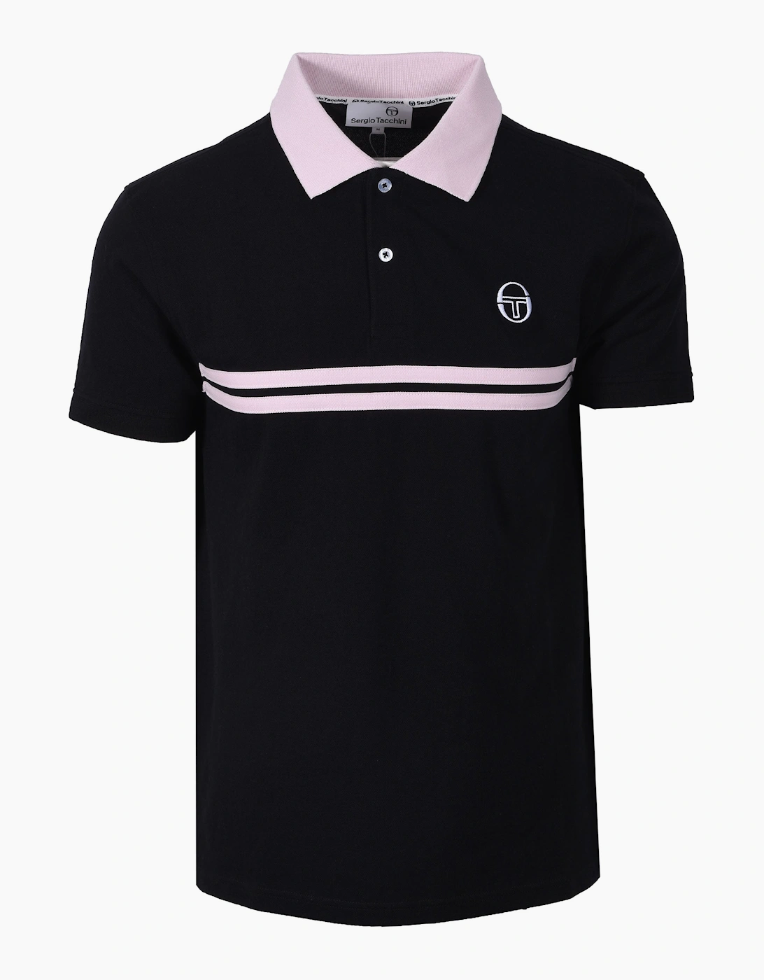 SUPERMAC POLO BLACK/LIGHT LILAC, 4 of 3