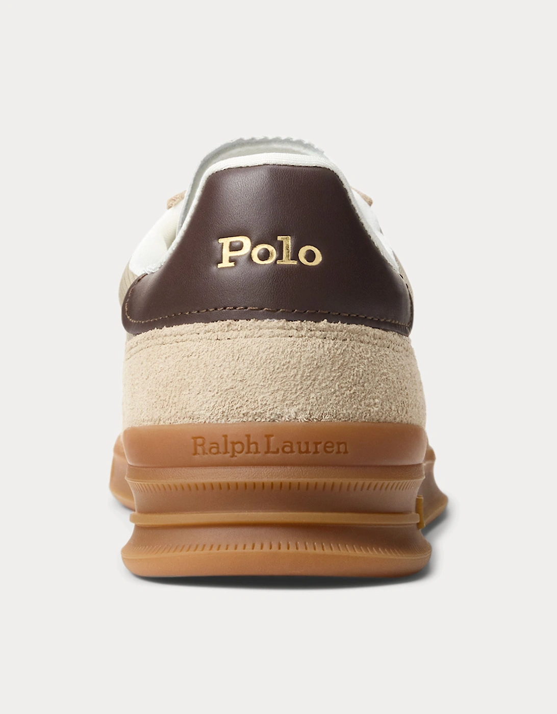 HRT AERA PP Mens Court Trainers Milkshake/Dark Brown