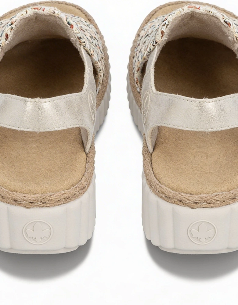 RACHEL Womens Wedge Sandals Beige