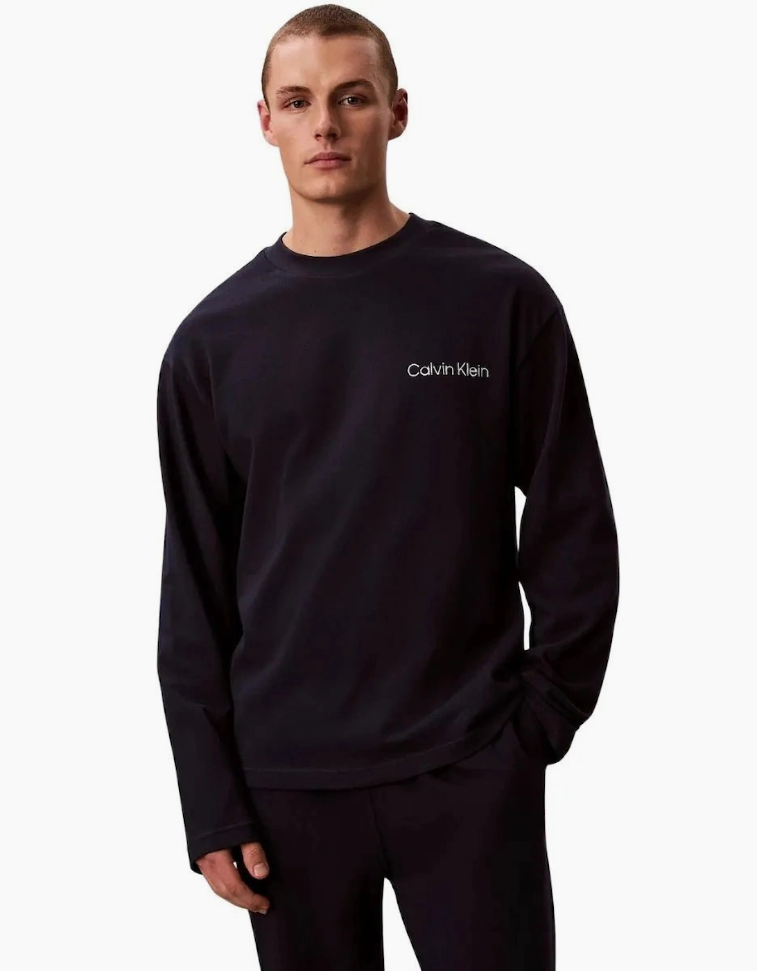 Icon Luxe Jersey Pyjama Set, Dark Navy