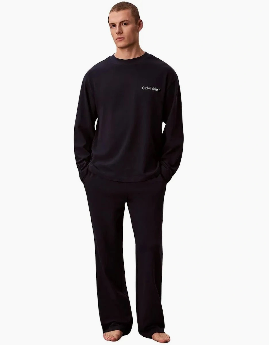 Icon Luxe Jersey Pyjama Set, Dark Navy