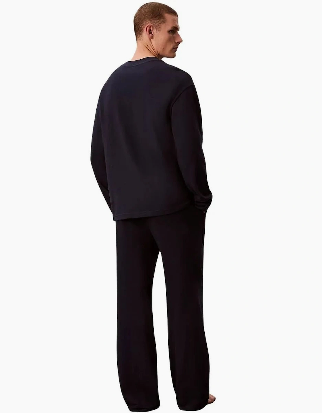 Icon Luxe Jersey Pyjama Set, Dark Navy