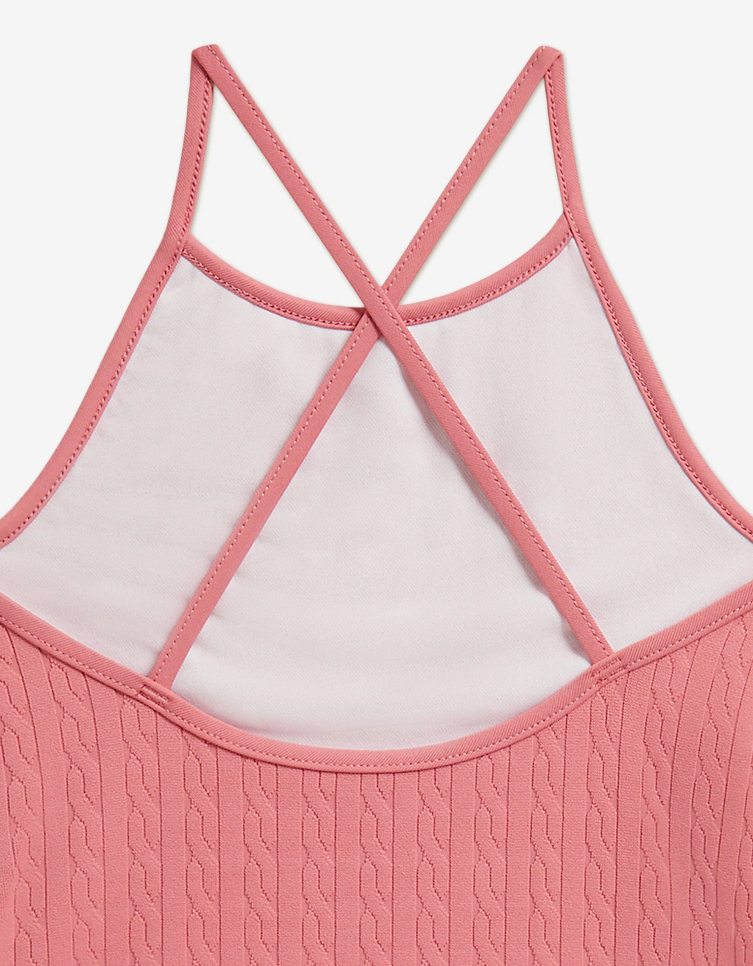 Girls Jacquard Swimsuit in Pink