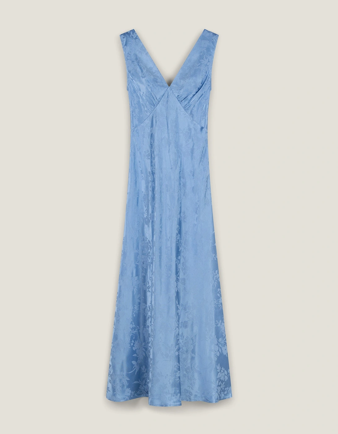 Iris Jacquard Dress in Vista Blue