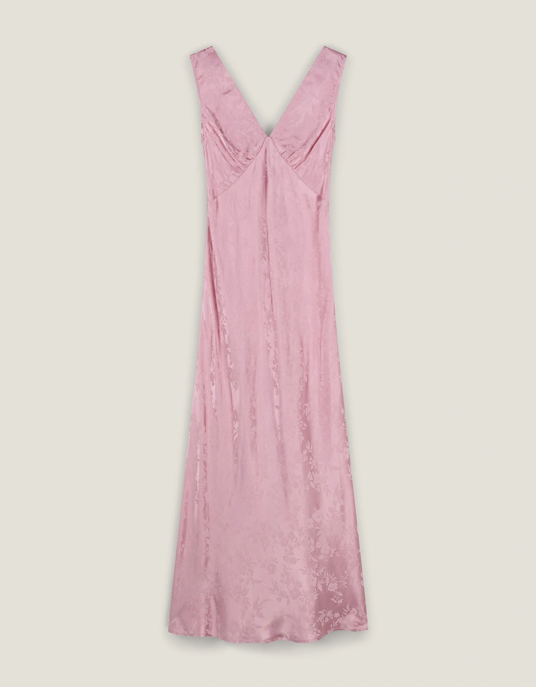 Iris Jacquard Dress in Bleached Mauve