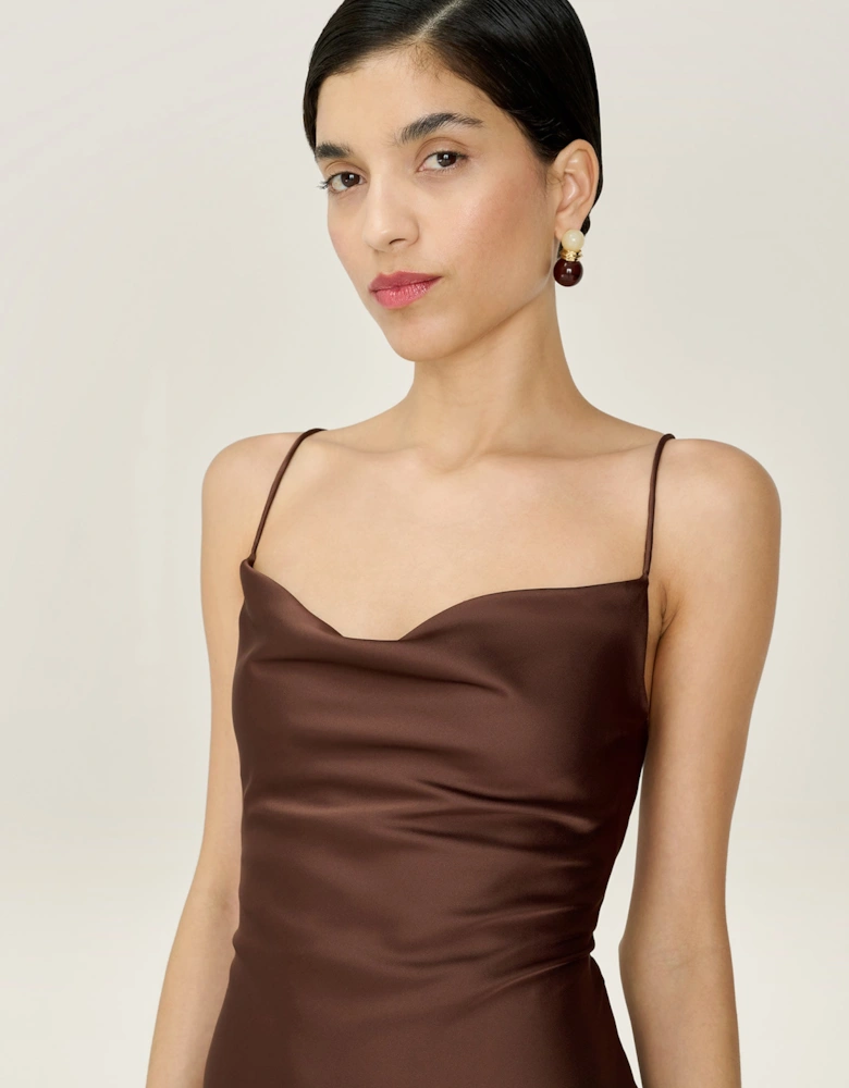 Ginny Dress in Chocolate