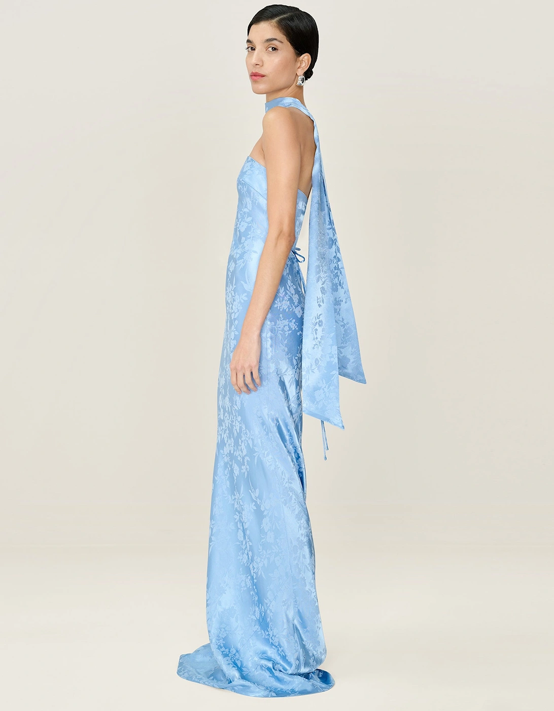 Amdra Jacquard Dress in Vista Blue