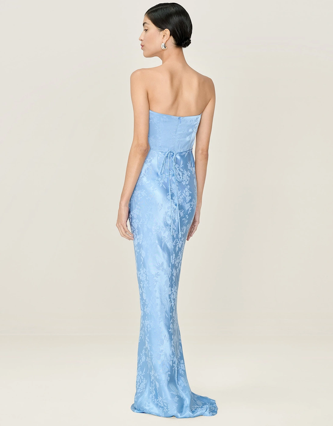 Amdra Jacquard Dress in Vista Blue