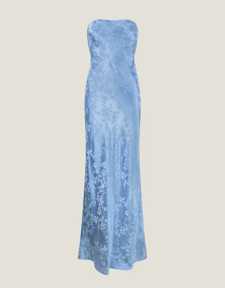 Amdra Jacquard Dress in Vista Blue