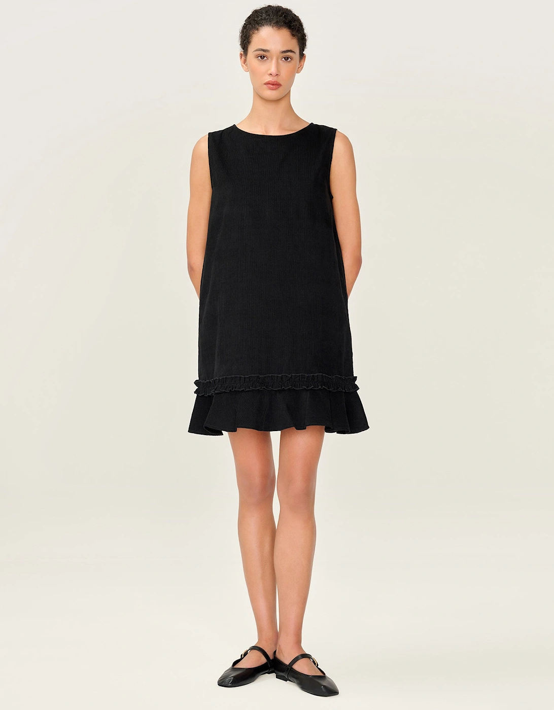 Adora Cord Dress in Black, 9 of 8