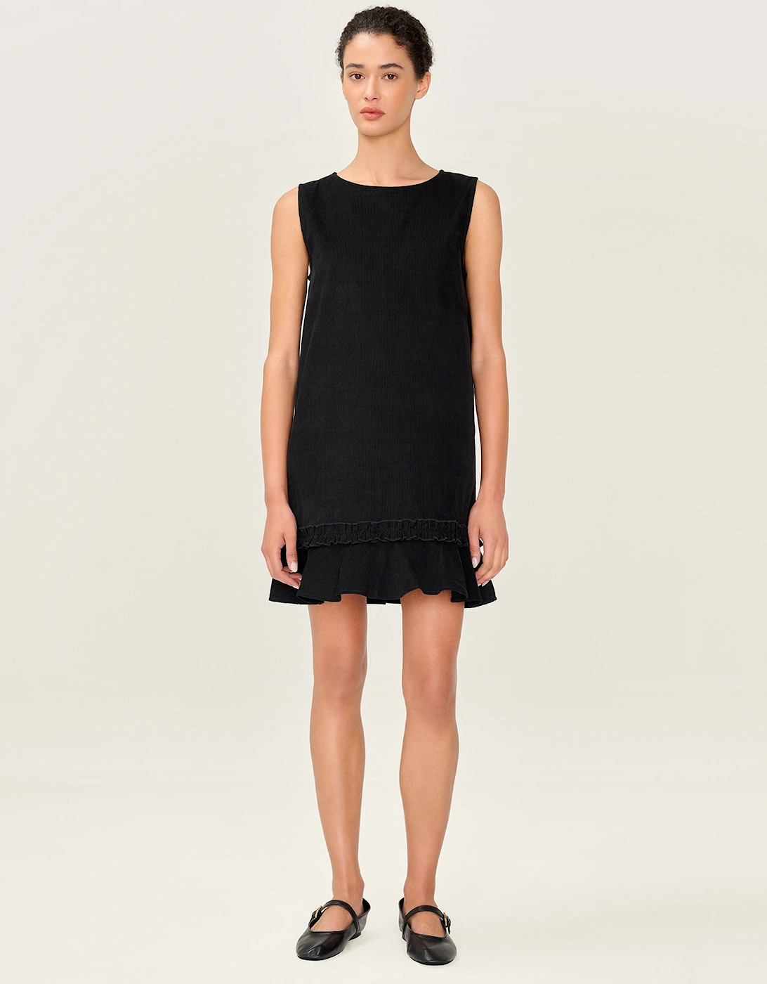 Adora Cord Dress in Black