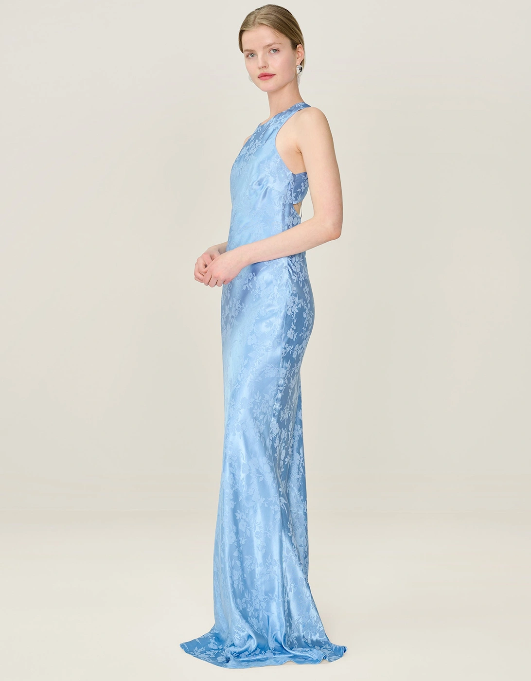 Jai Jacquard Dress in Vista Blue, 7 of 6