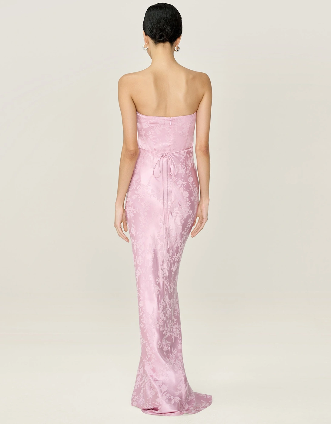 Amdra Jacquard Dress in Bleached Mauve