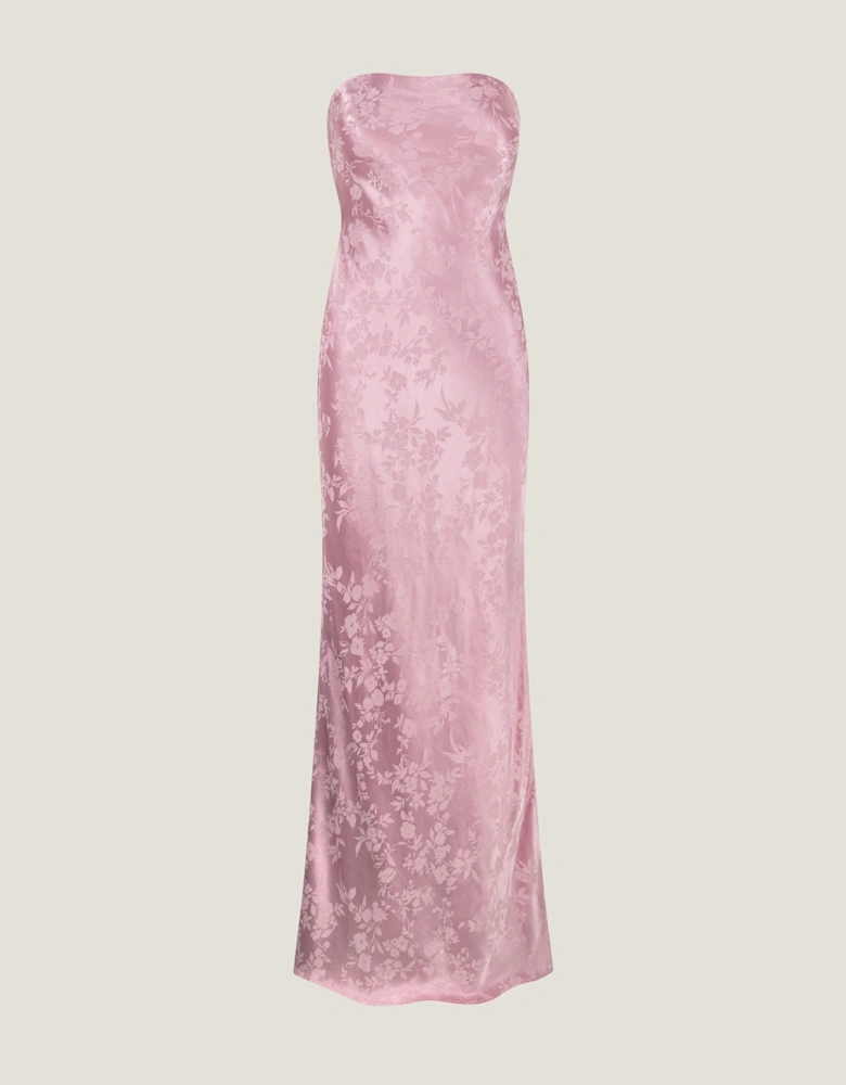Amdra Jacquard Dress in Bleached Mauve