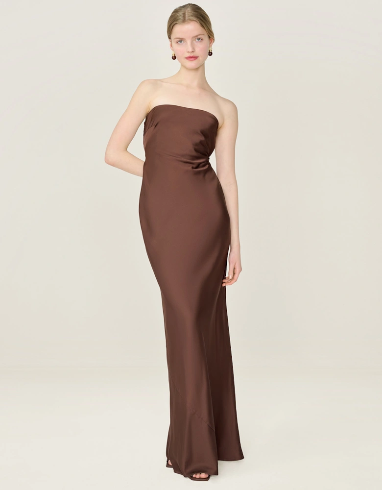 Amdra Dress in Chocolate